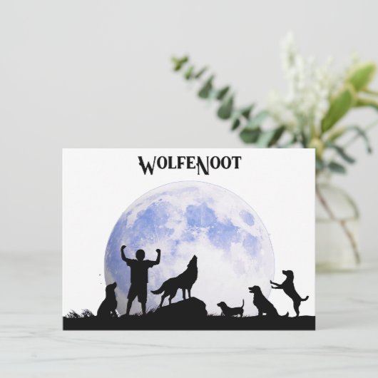 Wolvengierigheid Kaart (Staand voorkant)