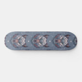 wolvenhoofden met boho-decoratie persoonlijk skateboard (Horizontaal)