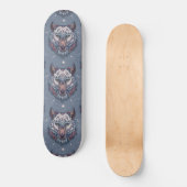 wolvenhoofden met boho-decoratie persoonlijk skateboard (Voorkant)