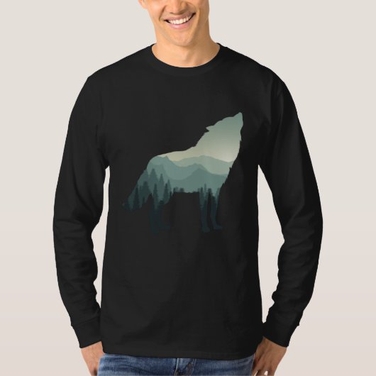 Wolvenhuilend Bergwoud T-shirt (Voorkant)