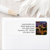 Wolvenjacht in de bergen etiket (Insitu)