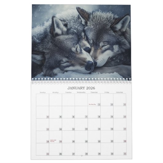 Wolvenkalender 2025 kalender (Jan 2026)