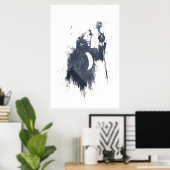 Wolvenlied (blauw) poster (Thuiskantoor)