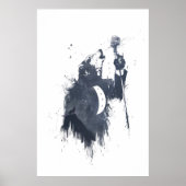 Wolvenlied (blauw) poster (Voorkant)