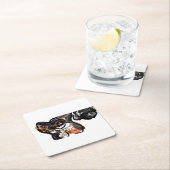 Wolvenpoot in lucht kartonnen onderzetters (Insitu)