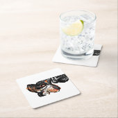 Wolvenpoot in lucht kartonnen onderzetters (Insitu)