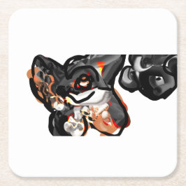 Wolvenpoot in lucht kartonnen onderzetters