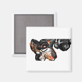 Wolvenpoot in lucht magneet (Voorkant / Achterkant)