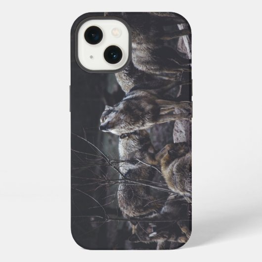 Wolvenroedel iPhone Hoesje (Achterkant)