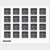 Wolvenroedel Vierkante Sticker (Vel)