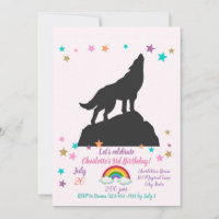 Wolvensilhouet — Kies achtergrondkleur