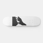 Wolvensilhouet — Kies achtergrondkleur Persoonlijk Skateboard (Horizontaal)