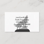 Wolvensilhouet — Kies achtergrondkleur Visitekaartje (Voorkant)