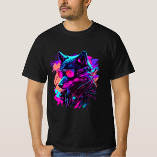 Wolvensoldaat Vold 80's Retro Synthwave grafisch T T-shirt