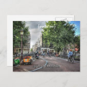 Wolvenstraat Singel Bridge, Sights of Amsterdam Briefkaart (Voorkant / Achterkant)