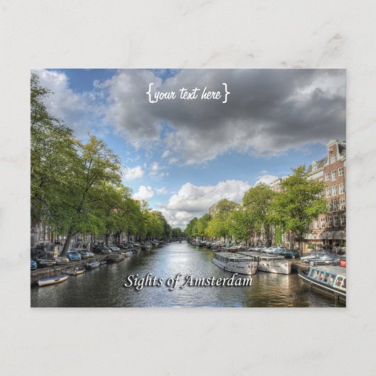 Wolvenstraat / Singel Canal, Sights of Amsterdam Briefkaart (Voorkant)
