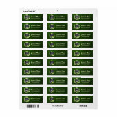 Wolvenwelp in het groen etiket (Full Sheet)