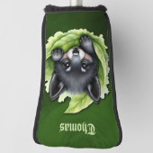 Wolvenwelp in het groen: golfheadcover (Draai 90)