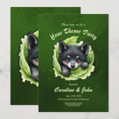 Wolvenwelp in het groen: kaart (Voorkant / Achterkant)