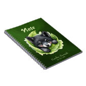 Wolvenwelp in het groen notitieboek (Rechterzijde)