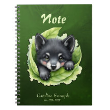 Wolvenwelp in het groen