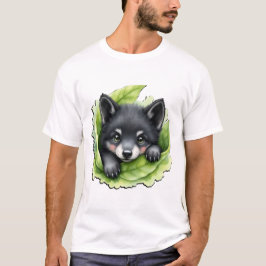 Wolvenwelp in het groen: t-shirt