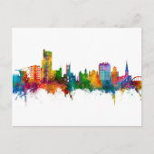 Wolverhampton England Skyline Briefkaart (Voorkant)