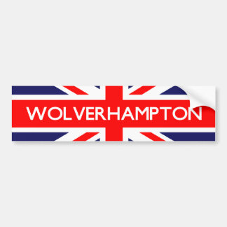Wolverhampton UK Flag Bumpersticker