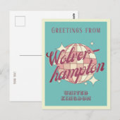 Wolverhampton Verenigd Koninkrijk vakantie retro B Briefkaart (Voorkant / Achterkant)