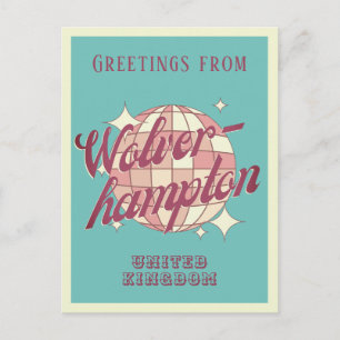 Wolverhampton Verenigd Koninkrijk vakantie retro B Briefkaart