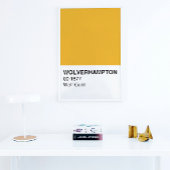 Wolverhampton Wolf Gold - Volledige breedte Perfect Poster