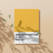 Wolverhampton Wolf Gold - Volledige breedte Perfect Poster
