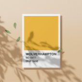 Wolverhampton Wolf Gold - Witte rand Perfect Poster