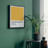 Wolverhampton Wolf Gold - Witte rand Perfect Poster