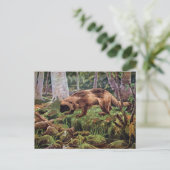  Wolverine Illustratie Briefkaart (Staand voorkant)