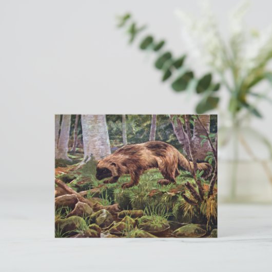  Wolverine Illustratie Briefkaart (Staand voorkant)