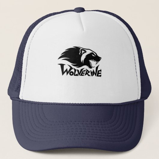 Wolverine Logo Trucker Hat Pet (Voorkant)