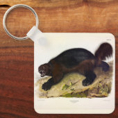 Wolverine of Wolverene (Gulo gulo) door Audubon Sleutelhanger (Voorkant)