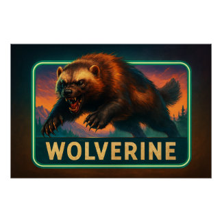 Wolverine Poster Afdruk