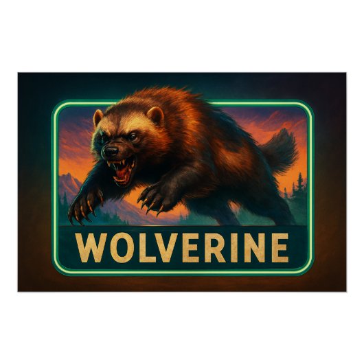 Wolverine Poster Print (Voorkant)