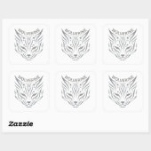 Wolverine Vierkante Sticker (Vel)