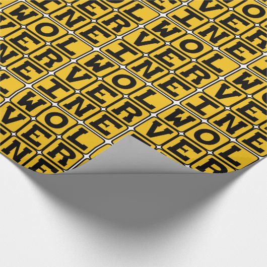 Wolverine, wilde zoogdieren cadeaupapier (Hoek)