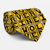 Wolverine, wilde zoogdieren stropdas (Opgerold)