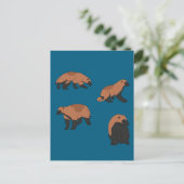 Wolverines Briefkaart (Staand voorkant)