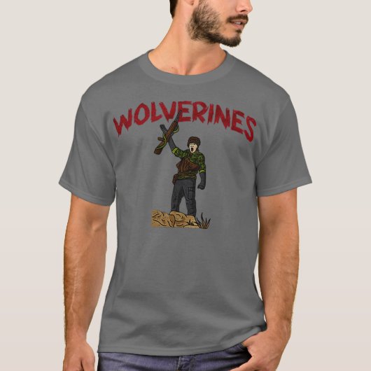 Wolverines Funny T-shirt (Voorkant)