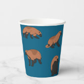 Wolverines Papieren Bekers (Achterkant)