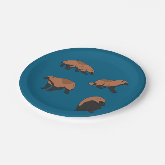 Wolverines Papieren Bordje (Gekanteld)