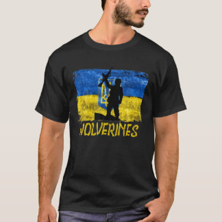 Wolverines steunen Oekraïne, Oekraïne Wolverines L T-shirt