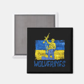 Wolverines steunen Oekraïne Wolverines Love Magneet (Voorkant / Achterkant)