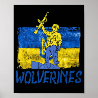 Wolverines steunen Oekraïne Wolverines Love Poster